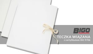 Bigo Teczka wiązana z certyfikatem ISO 9706